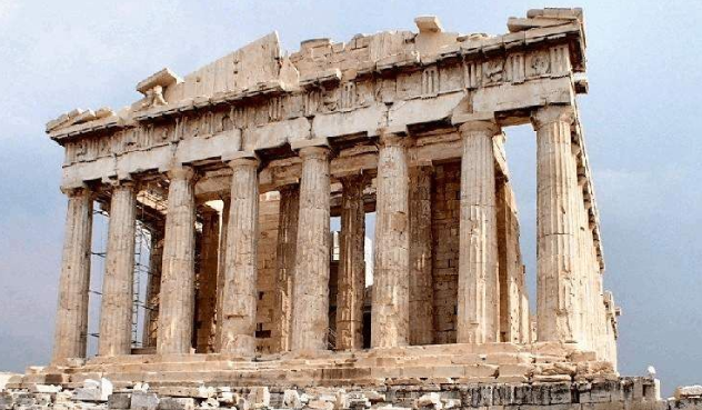 古希腊属梁柱结构体系建筑